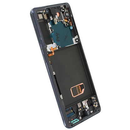 Samsung Galaxy S21 SM-G991 LCD Display Module GH82-24544A (Phantom Grey) Tilted